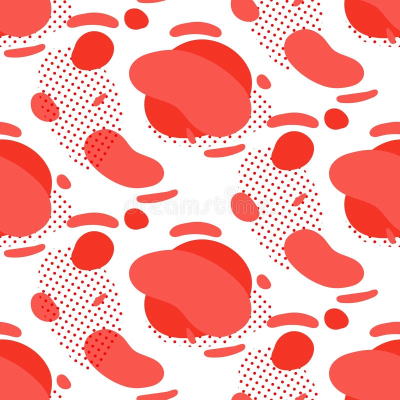 Model fără sudură cu elemente grafice abstracte moderne în roșu. forme dinamice de culori și texturi cu flux liniar vector illustration
