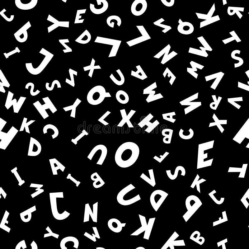 Seamless pattern alphabet stock vector. Illustration of script 184726843