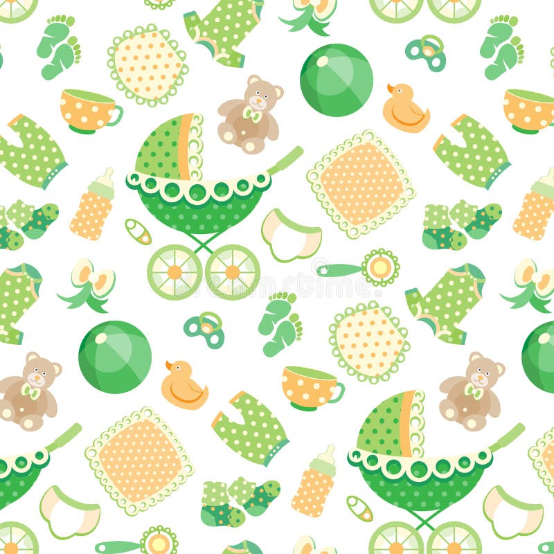 Set baby elements stock vector. Illustration of flower - 62698879