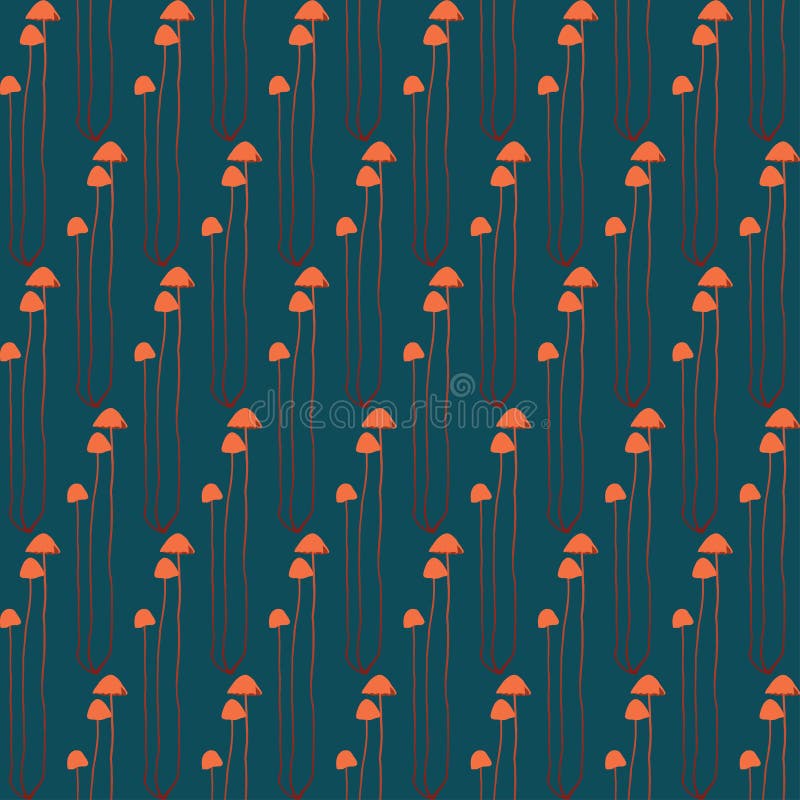Seamless pattern background poisonous mushrooms stock illustration Seamless pattern background poisonous mushrooms stock illustration