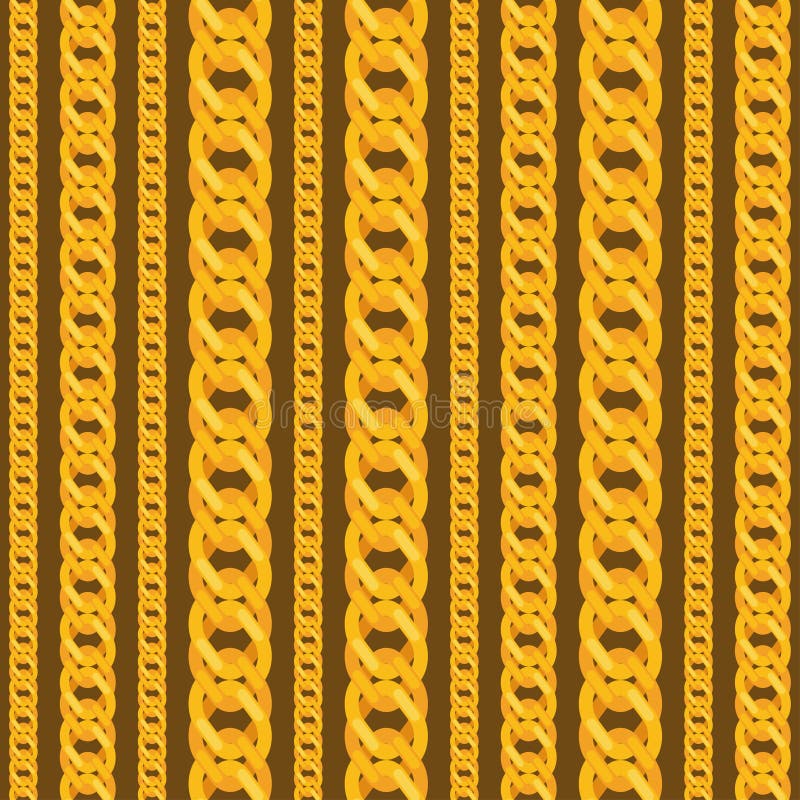 Seamless pattern with beautiful jewelry gold vector illustration