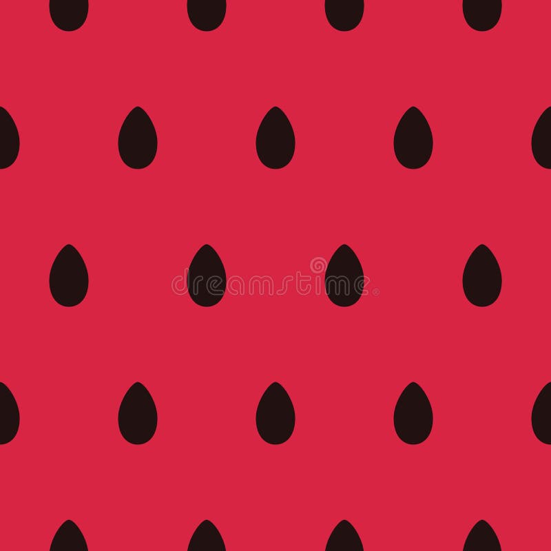 Download Seamless Pattern With Black Watermelon Seeds Stock Vector ...