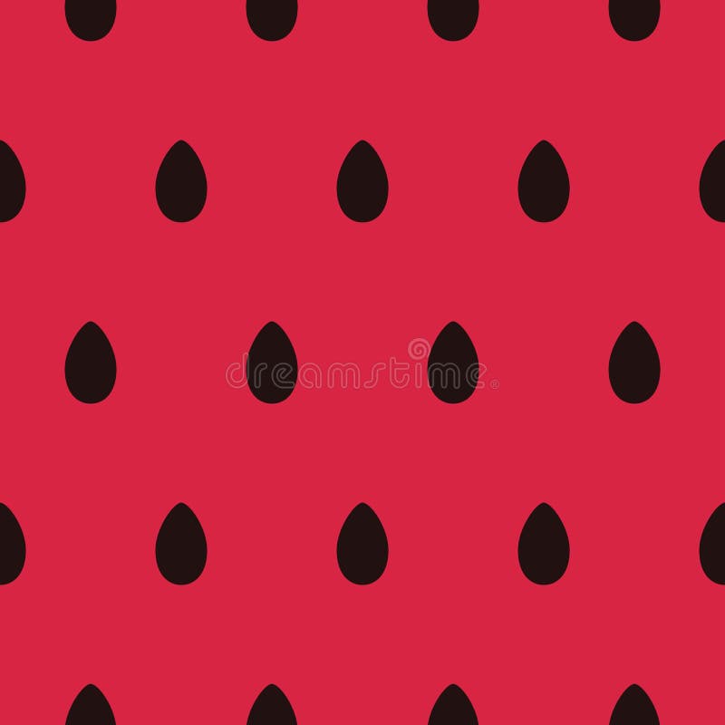 Download Seamless Pattern With Black Watermelon Seeds Stock Vector ...