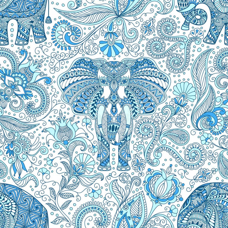 Pattern Elephant Stock Illustrations 23,708 Pattern Elephant Stock
