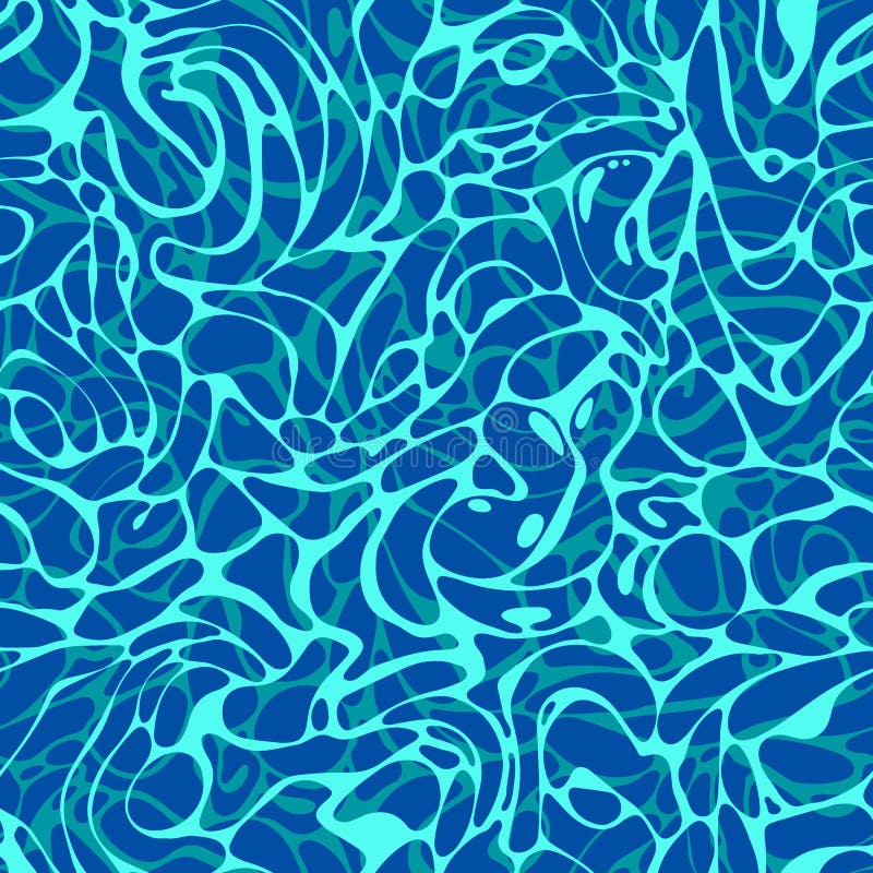 Seamless pattern of blue swimming pool water stock illustration Seamless pattern of blue swimming pool water stock illustration
