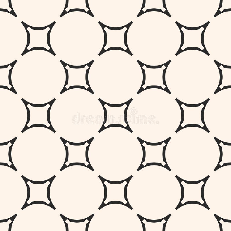 Seamless pattern with circular lattice, smooth shapes, thin lines. stock illustration Seamless pattern with circular lattice, smooth shapes, thin lines. stock illustration