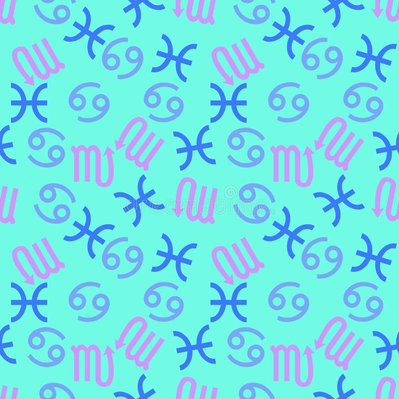 Astrological water signs stock illustration. Illustration of sign 294183