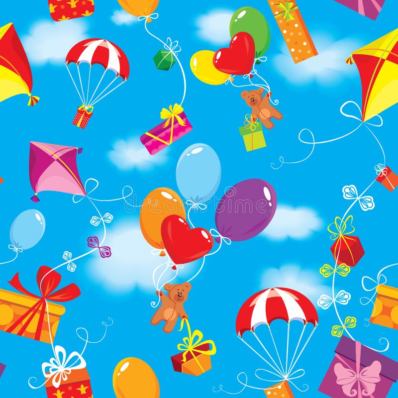 Seamless pattern with colorful gift boxes, present vector illustration Seamless pattern with colorful gift boxes, present vector illustration