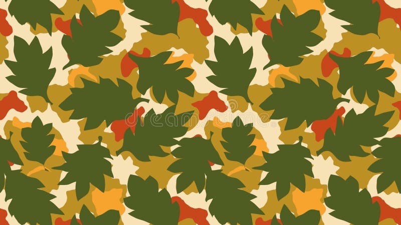 Seamless pattern composed of multicolored leaves transition royalty free illustration