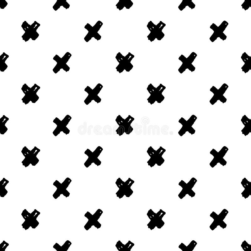 Seamless Abstract Pattern From Plus Cross Symbols Stock Illustration Illustration Of Green