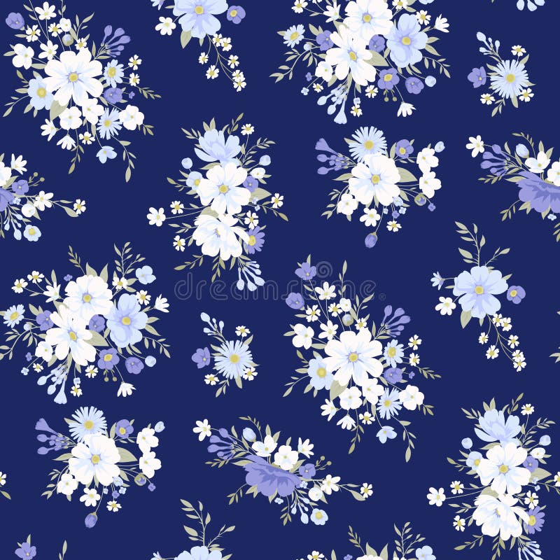 Daisy flower seamless pattern background. Spring vector illustration repeat  wallpaper. Y2k aesthetic. Fashion design, textile, fabric collection Stock  Vector Image & Art - Alamy