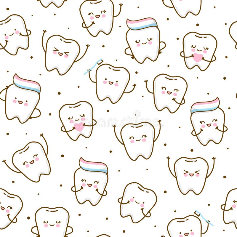 Cute Tooth Background