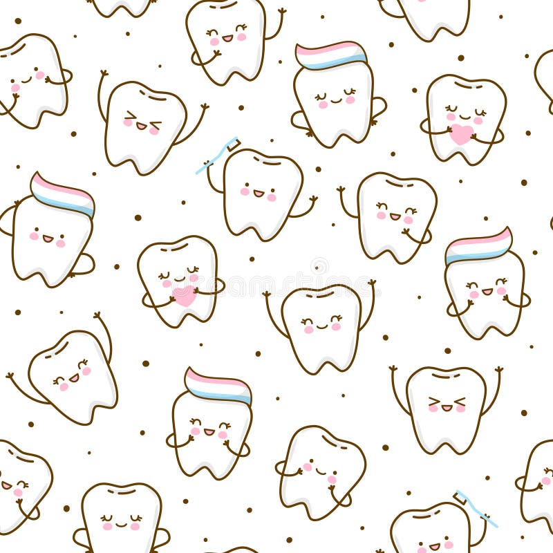 cute tooth background