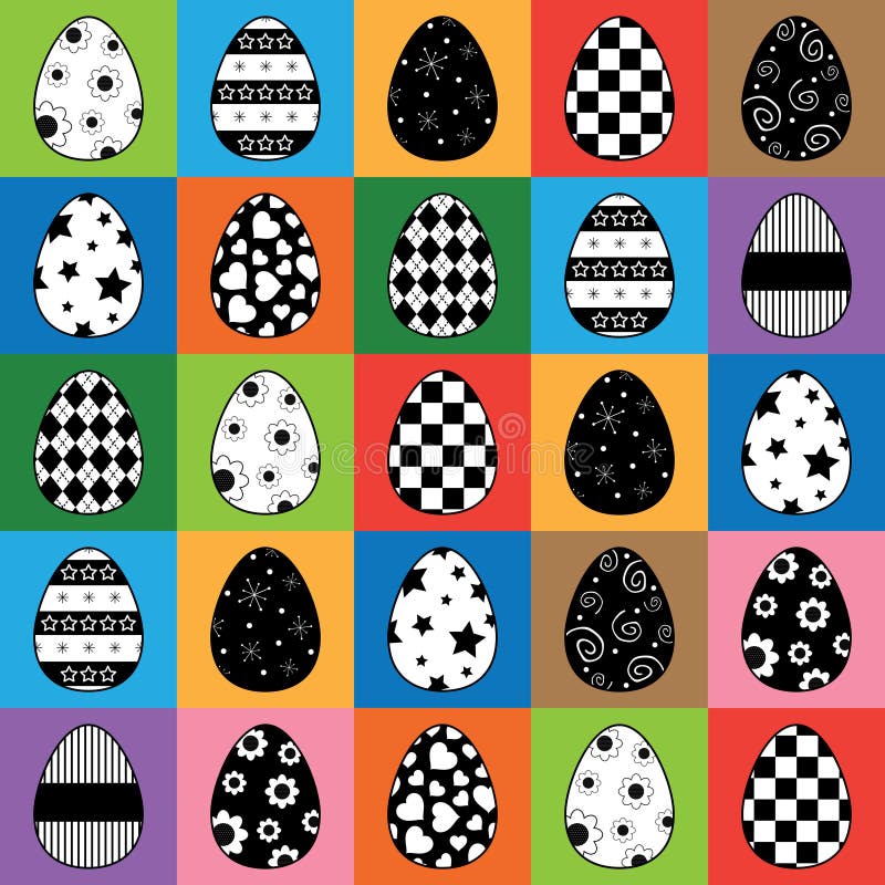 Easter egg pattern vector illustration