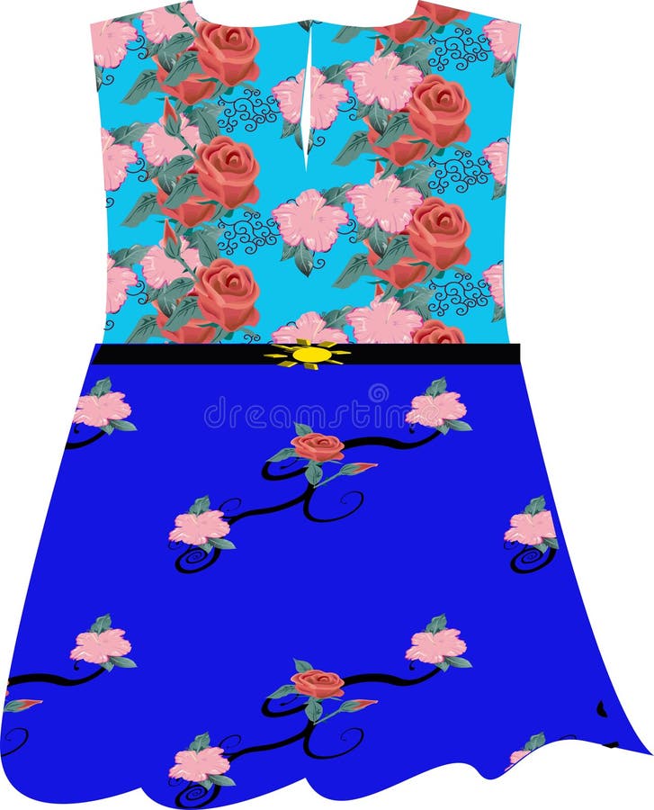 Seamless Pattern for Dress Designing Stock Vector - Illustration of ...