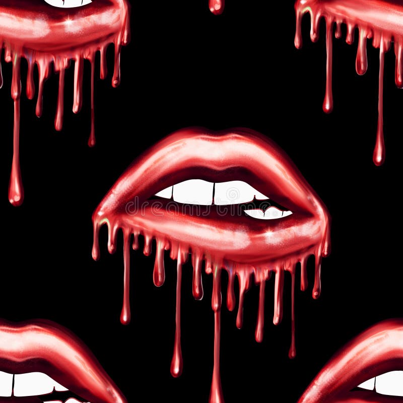 Dripping Lips Stock Illustrations 414 Dripping Lips Stock