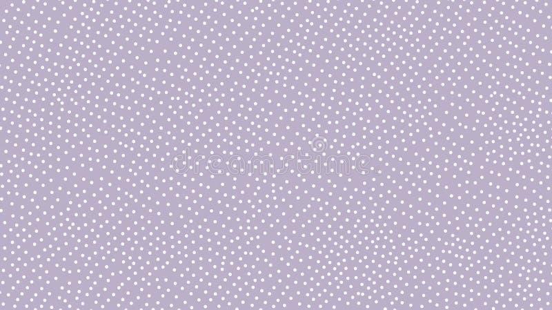Seamless pattern featuring small, evenly spaced white polka dots on a solid purple background, creating a simple yet visually stock photo