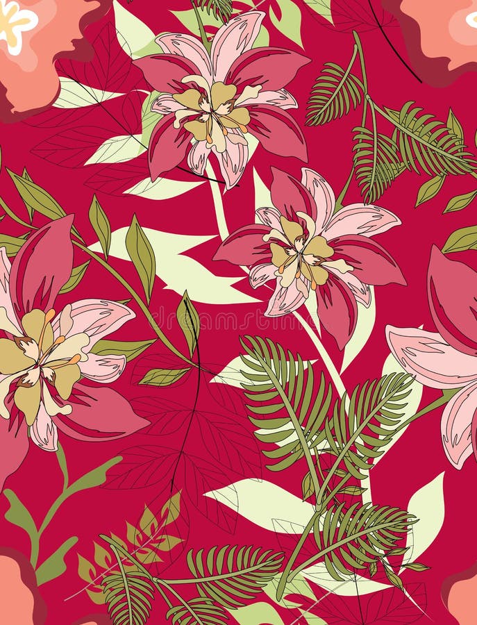 Seamless pattern floral