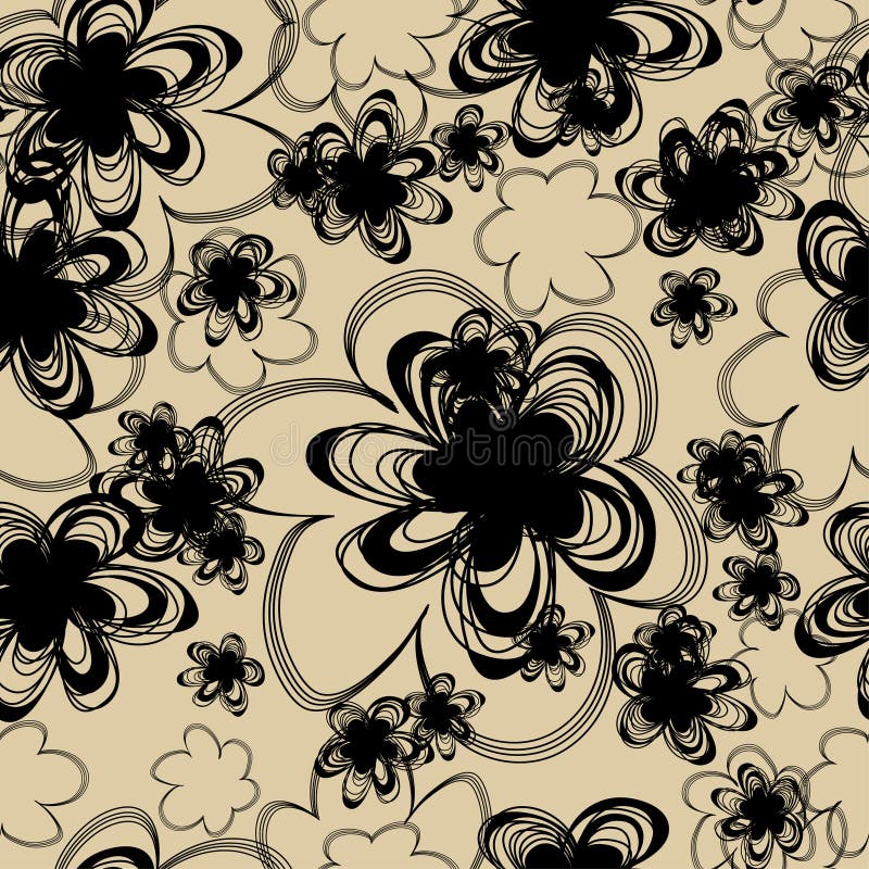 Seamless pattern with flowers