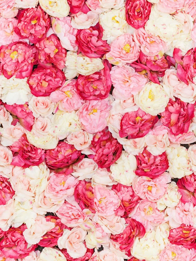 Seamless floral pattern with peonies and roses. Seamless floral pattern with peonies and roses