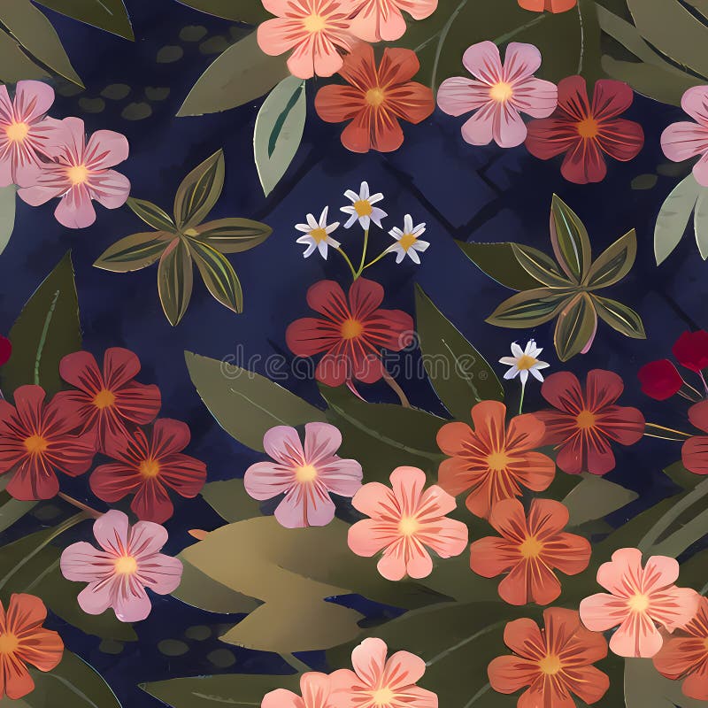 Wallpaper Pattern Vintage Flowers Floral Seamless Pattern Watercolor