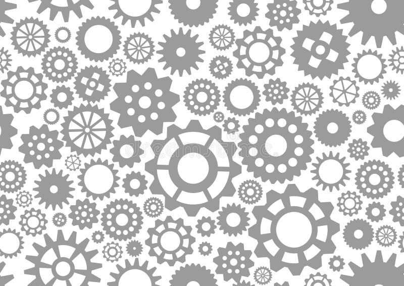 Seamless pattern gear stock vector. Illustration of mechanics 28609264