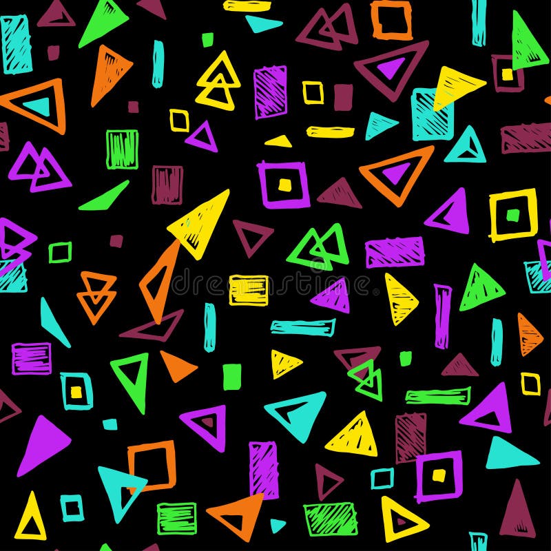 Seamless pattern with geometric shapes royalty free illustration Seamless pattern with geometric shapes royalty free illustration