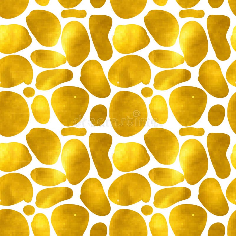 Seamless Pattern of Gold Spots Stock Vector Illustration of banner