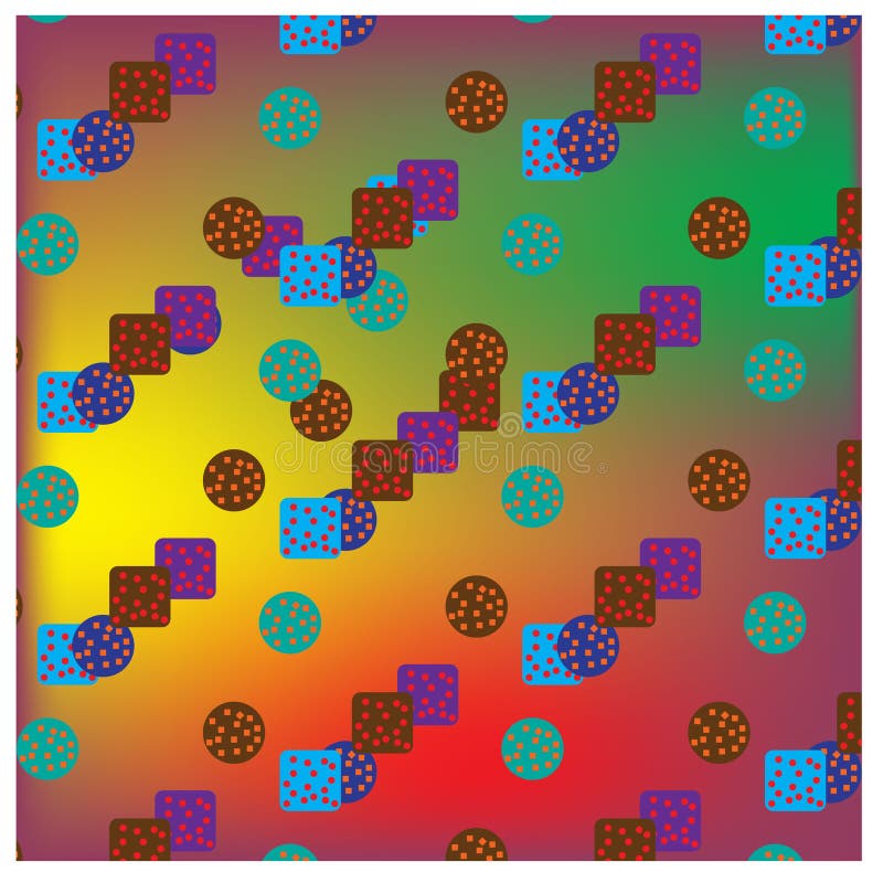 Seamless pattern with a gradient background of colorful beads and circles. For design banner abstract,etc.