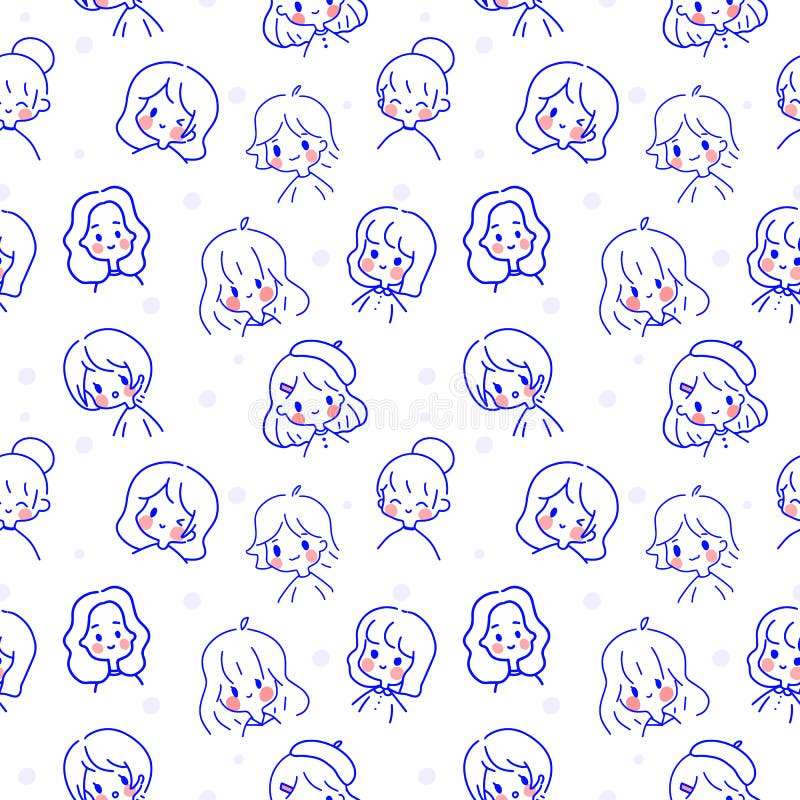 https://thumbs.dreamstime.com/b/seamless-pattern-hand-drawn-doodle-cute-portraits-seamless-pattern-hand-drawn-doodle-cute-portraits-kawaii-girl-faces-253046195.jpg