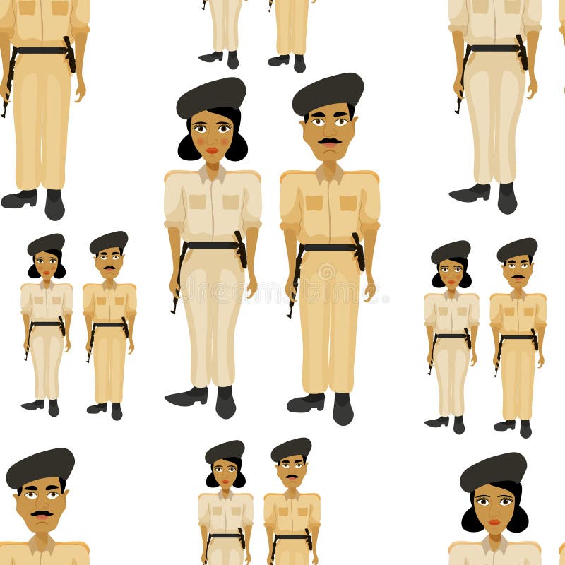 Seamless Pattern Indian Policeman and a Woman Police Officer. Stock Vector - Illustration of character, profession: 77782507 Seamless Pattern Indian Policeman and a Woman Police Officer. Stock Vector - Illustration of character, profession: 77782507