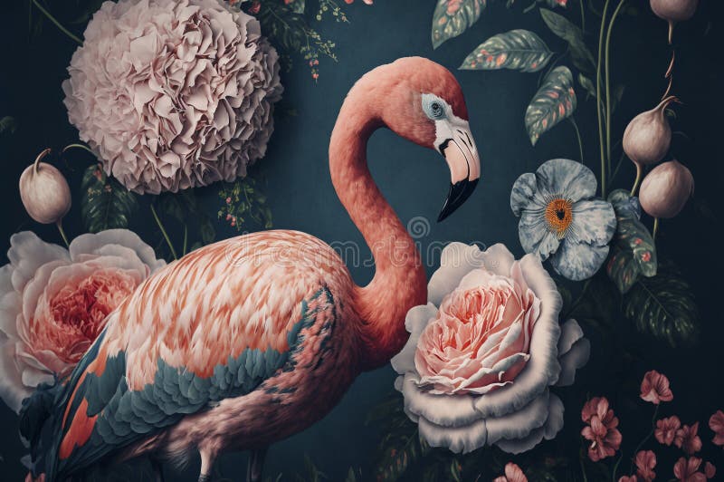 Seamless Pattern with Jungle Animals, Flowers and Plants. Ai Generative. Stock Photo - Image of hawaii, texture: 267892702 Seamless Pattern with Jungle Animals, Flowers and Plants. Ai Generative. Stock Photo - Image of hawaii, texture: 267892702