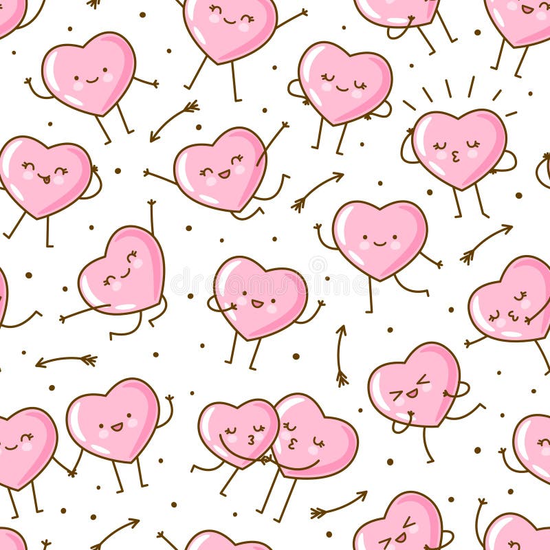 Valentines Day pusheen wallpaper  Valentines wallpaper iphone Kawaii  valentine Cute pink background