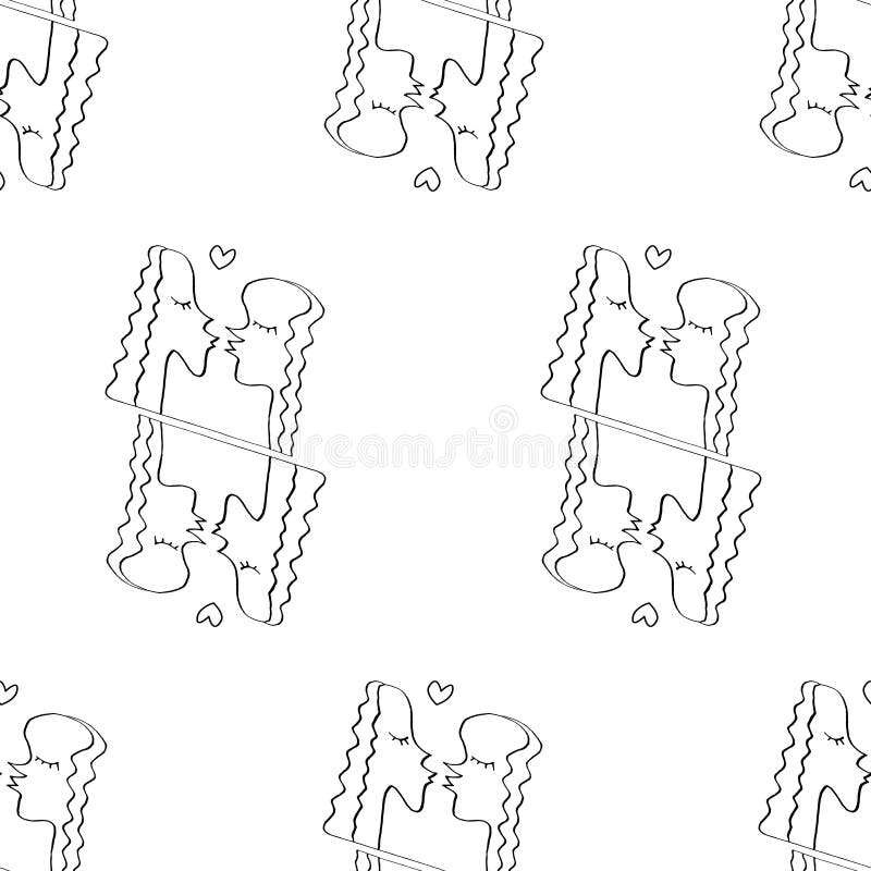 Couple Kissing Line Art Stock Illustrations 2 Couple Kissing Line Art Stock Illustrations Vectors Clipart Dreamstime