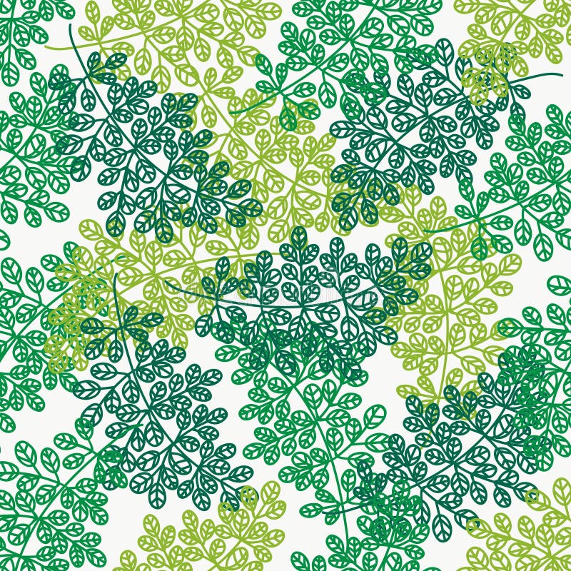 Seamless Pattern with Leaves Stock Vector - Illustration of design ...