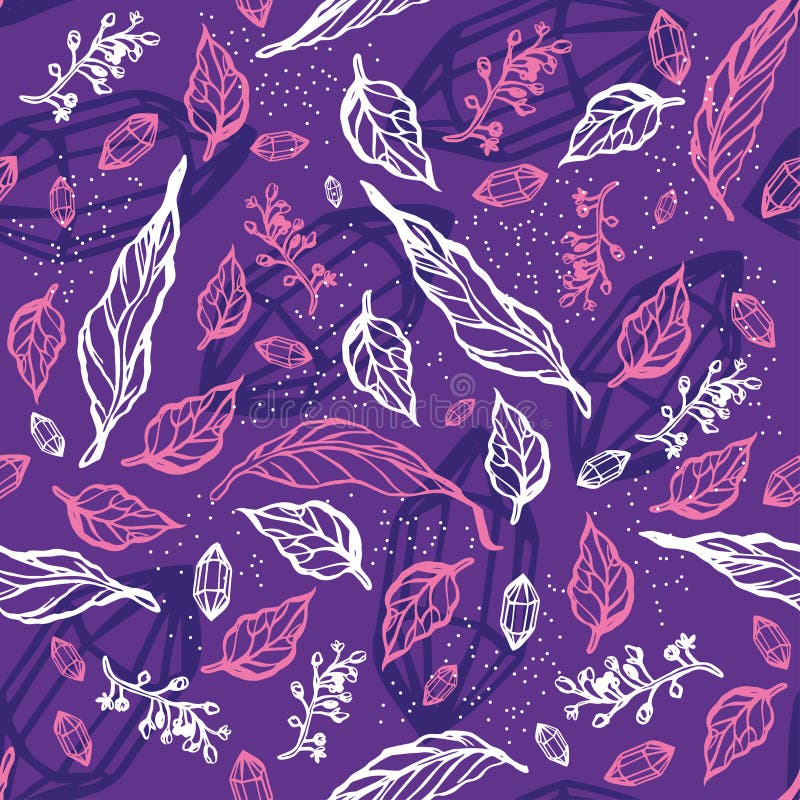 Seamless pattern with leaves and branches. Floral ornament. royalty free illustration Seamless pattern with leaves and branches. Floral ornament. royalty free illustration