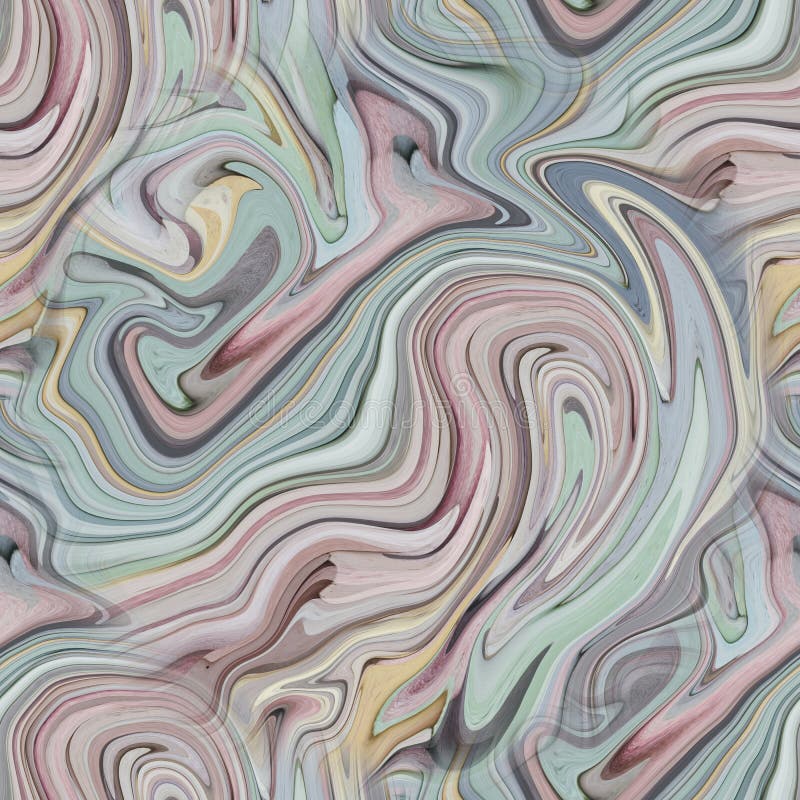 Seamless Pattern with Liquid and Fluid Marble Texture, Colourful Pastel ...