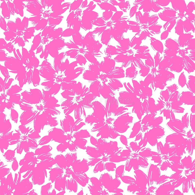 Seamless pattern material of an abstract flower royalty free illustration