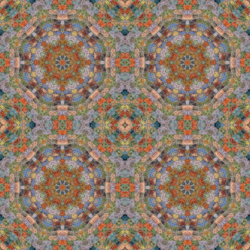 Seamless pattern, mosaic of fabric stock image Seamless pattern, mosaic of fabric stock image