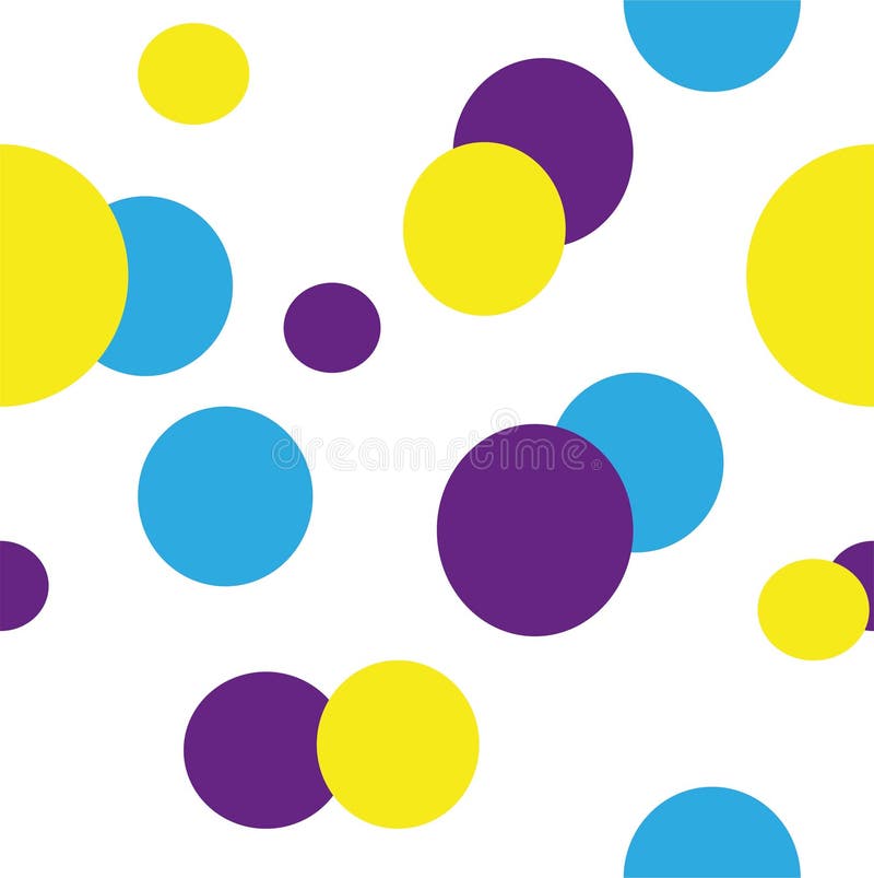 Seamless pattern with multi-colored circles for fabric and Wallpaper, cover, banner