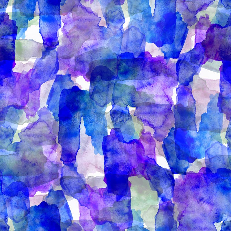 Seamless pattern of pink, blue and purple watercolor blots for background stock illustration Seamless pattern of pink, blue and purple watercolor blots for background stock illustration