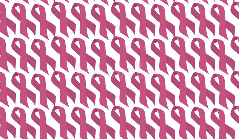 Pink Ribbons Breast Cancer Awareness Supportive words Pattern