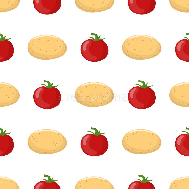 Tomato and potato stock illustration. Illustration of drawing 21235319