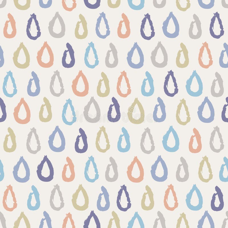 Seamless Pattern with Raindrops Stock Vector - Illustration of heaven ...