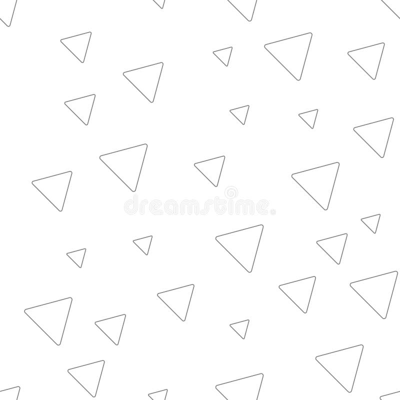 Seamless Pattern with Random Triangles with Solid Line Strokes. Line