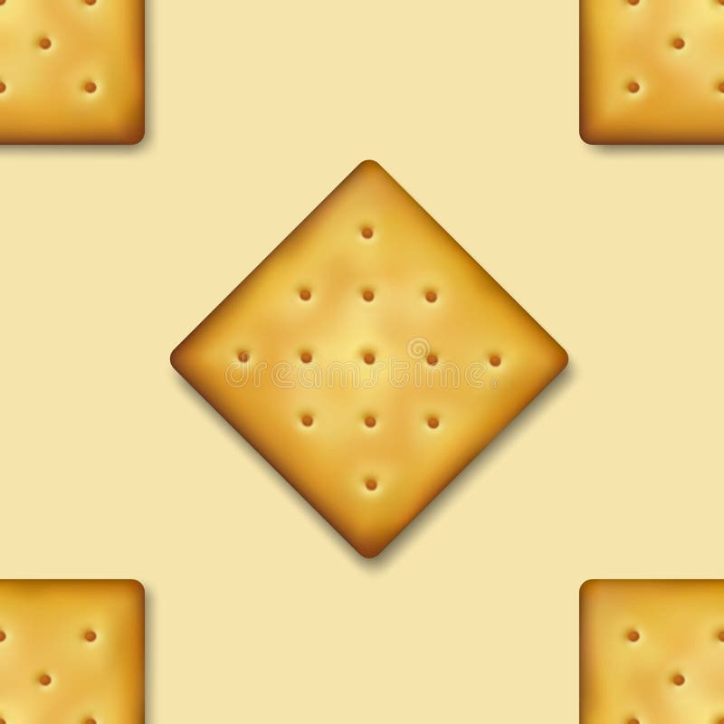Seamless Pattern With Realistic Vector 3d Square Delicious