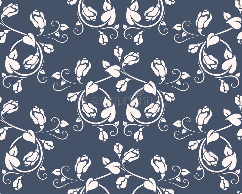 Seamless pattern with rose