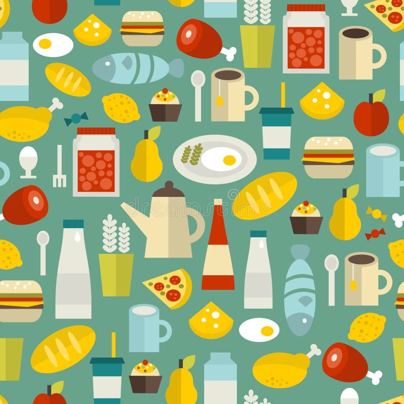 Modern Simple Set of food, location, drinks Vector outline Icons