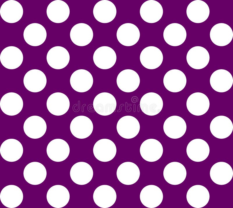 Polka Dots.Big Black Polka Dots, White Seamless Background.vintage