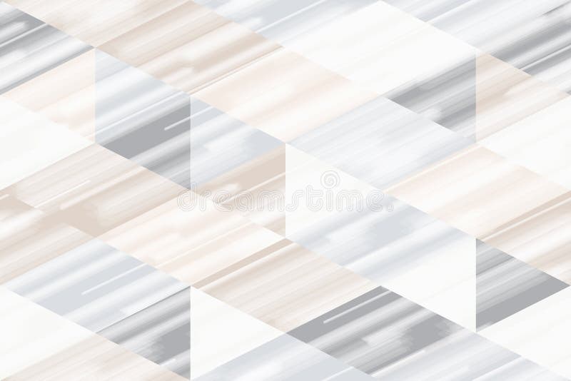 Seamless pattern, soft white lines texture in geometry hexagon and triangle shapes, pastel brown and grey tones